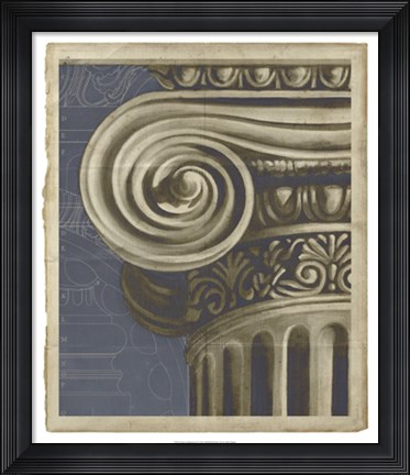 Framed Ionic Architecture II Print