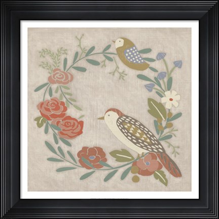 Framed Branch Bough I Print