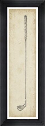 Framed Vintage Golf Clubs II Print