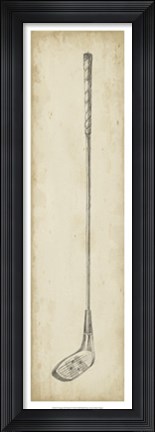 Framed Vintage Golf Clubs IV Print