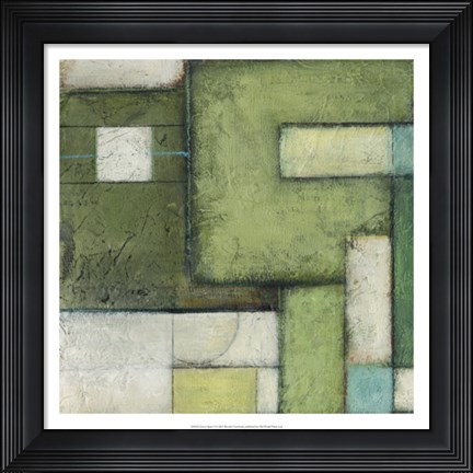 Framed Green Space I Print