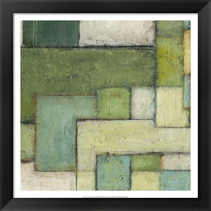 Framed Green Space III Print