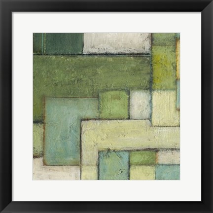 Framed Green Space III Print