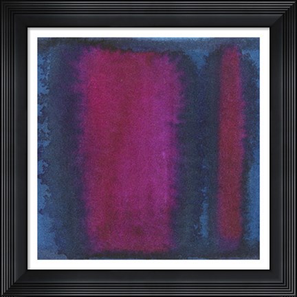 Framed Indigo Meditation I Print