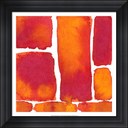 Framed Saturated Blocks II Print