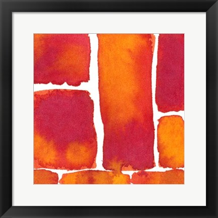 Framed Saturated Blocks II Print