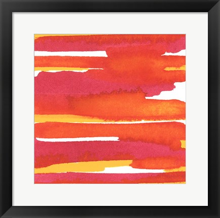 Framed Sunset on Water II Print