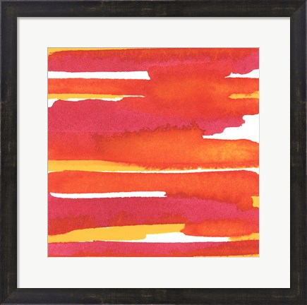 Framed Sunset on Water II Print