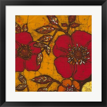 Framed Fire Bloom II Print