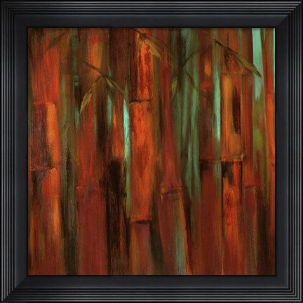 Framed Sunset Bamboo I Print