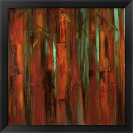 Framed Sunset Bamboo I Print