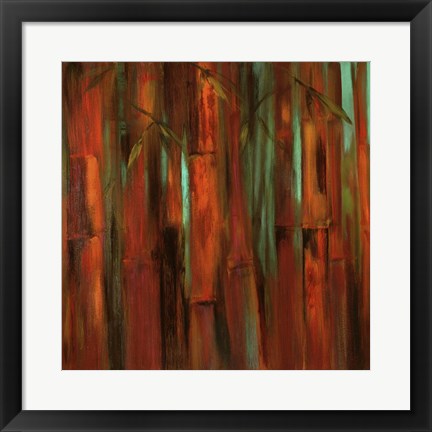 Framed Sunset Bamboo I Print