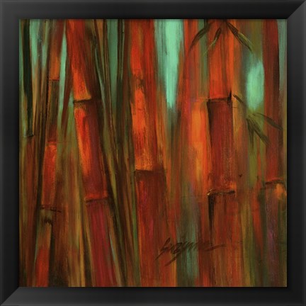 Framed Sunset Bamboo II Print