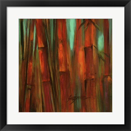 Framed Sunset Bamboo II Print