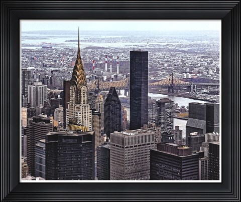 Framed Chrysler &amp; Queens Print
