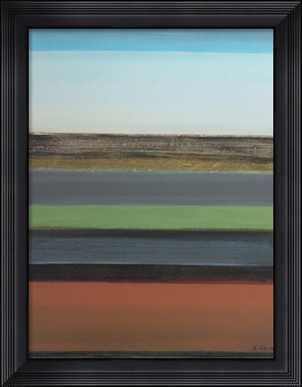 Framed Peaceful Green I Print