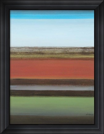 Framed Peaceful Green II Print