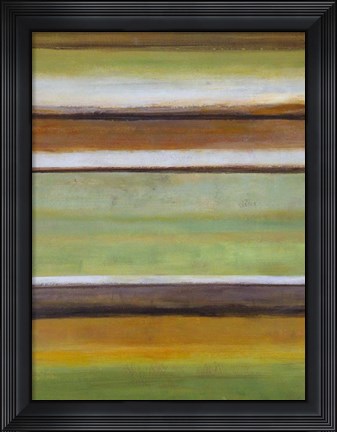 Framed Peaceful Green III Print