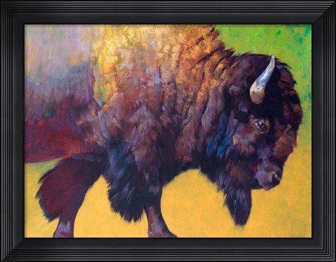 Framed Da Bull Print