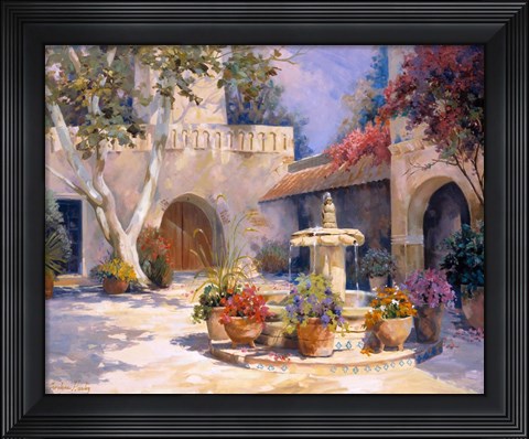 Framed La Fuente Print