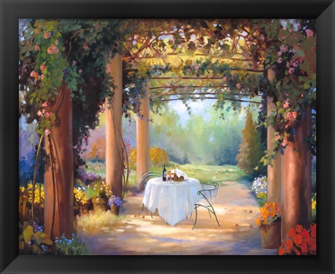 Framed Vino al Fresco Print