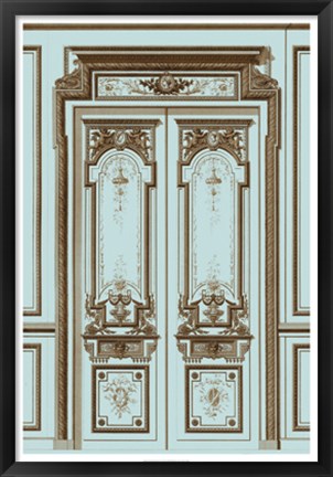 Framed French Salon Doors II Print