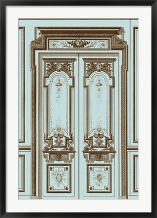 Framed French Salon Doors II Print