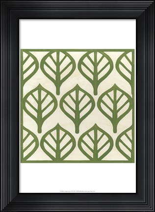 Framed Cottage Leaves II Print