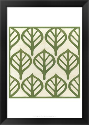 Framed Cottage Leaves II Print