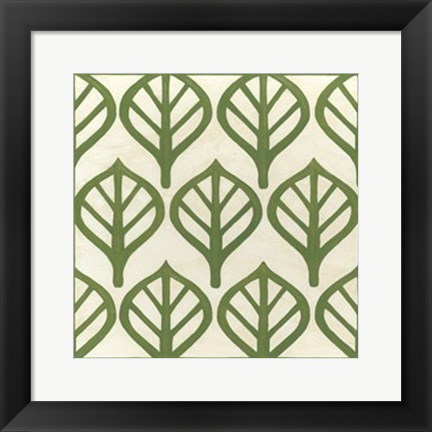 Framed Cottage Leaves II Print