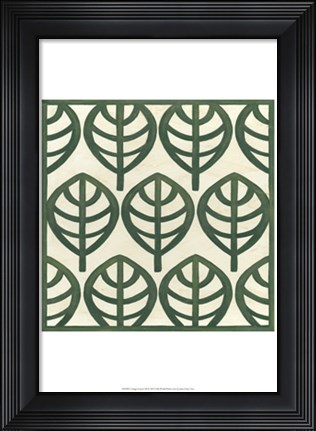 Framed Cottage Leaves III Print