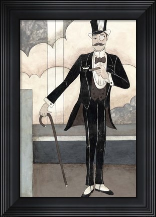 Framed Art Deco Gentleman Print