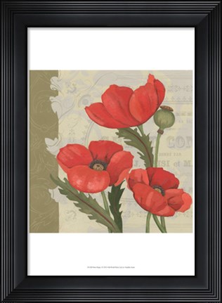 Framed Paris Poppy I Print
