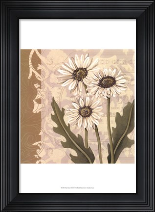 Framed Paris Daisy I Print