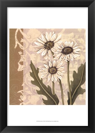 Framed Paris Daisy I Print
