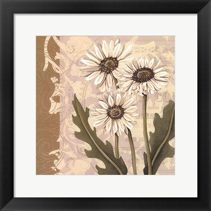 Framed Paris Daisy I Print