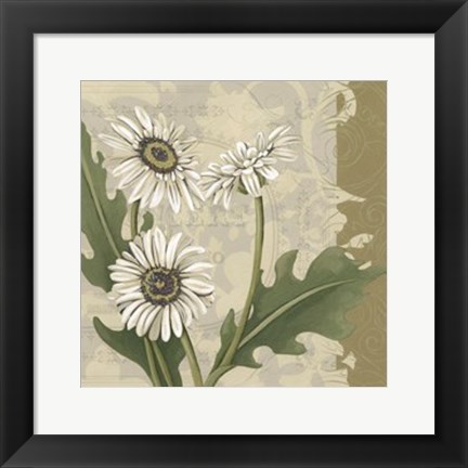 Framed Paris Daisy II Print