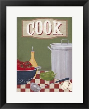 Framed Cook&#39;s Kitchen Print