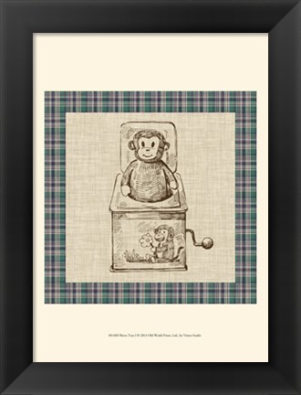 Framed Retro Toys I Print