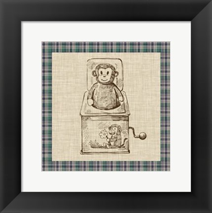 Framed Retro Toys I Print