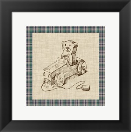 Framed Retro Toys II Print