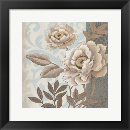 Framed Small Parisian Peony I Print