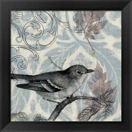 Framed Autumn Songbird I Print