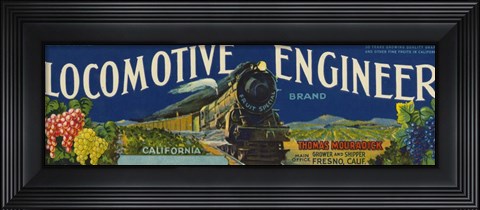 Framed 2-Up Vintage Wine Label IV Print