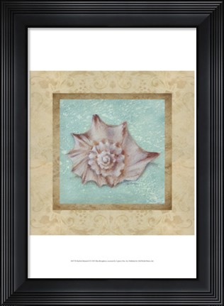 Framed Shell &amp; Damask II Print