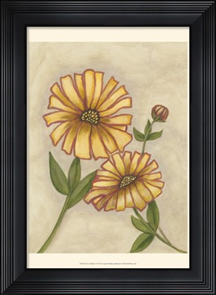 Framed Flower Medley I Print