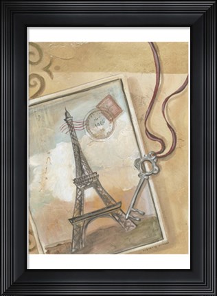 Framed Paris Memories I Print