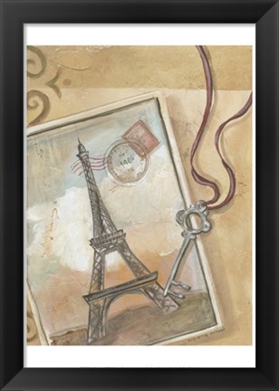 Framed Paris Memories I Print