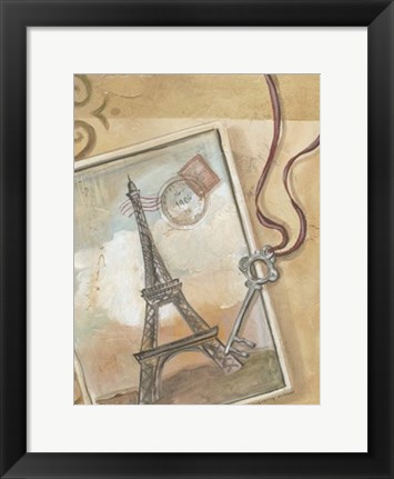 Framed Paris Memories I Print