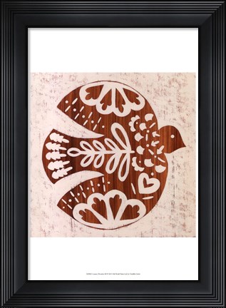 Framed Country Woodcut III Print